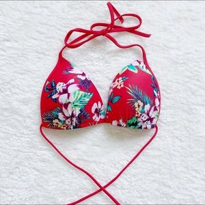 🌿 Red Hollister Push-up Bikini Top 🌿